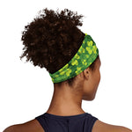 St. Patrick's Day Shamrock Pattern Print Sports Headband