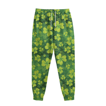 St. Patrick's Day Shamrock Pattern Print Sweatpants