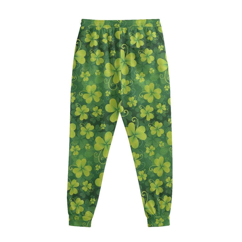 St. Patrick's Day Shamrock Pattern Print Sweatpants