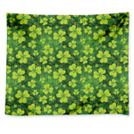 St. Patrick's Day Shamrock Pattern Print Tapestry