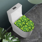 St. Patrick's Day Shamrock Pattern Print Toilet Lid Cover