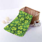 St. Patrick's Day Shamrock Pattern Print Towel