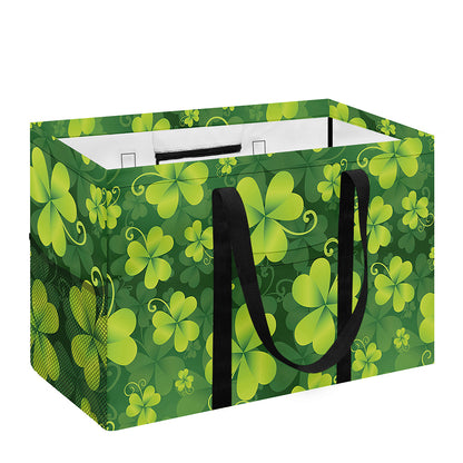 St. Patrick's Day Shamrock Pattern Print Utility Tote Bag