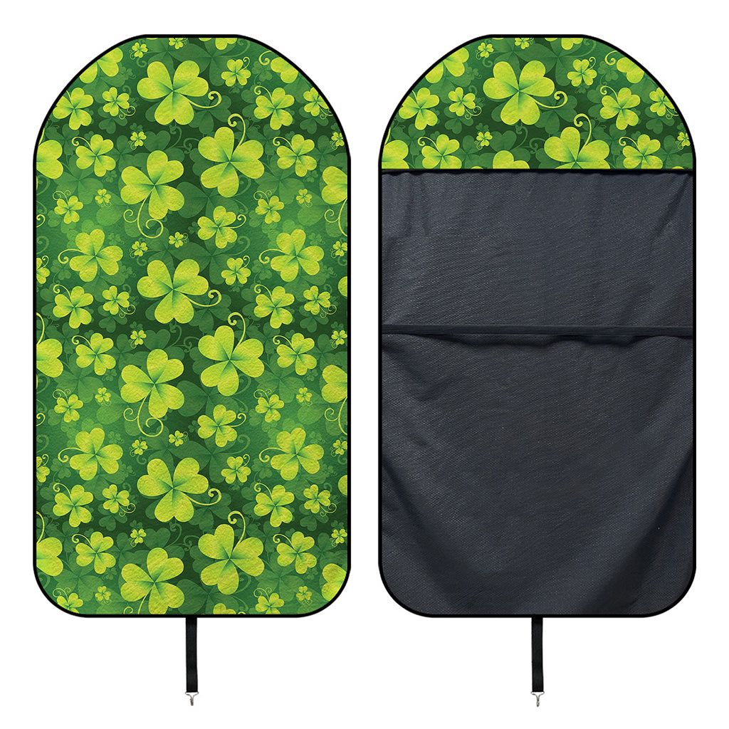 St. Patrick's Day Shamrock Pattern Print Waterproof Car Seat Cover