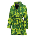 St. Patrick's Day Shamrock Pattern Print Women's Bathrobe