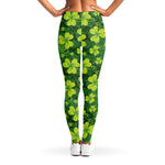 St. Patrick's Day Shamrock Pattern Print Women's Leggings
