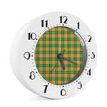 St. Patrick's Day Stewart Plaid Print Alarm Clock