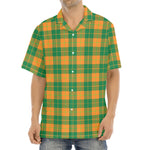 St. Patrick's Day Stewart Plaid Print Aloha Shirt