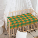 St. Patrick's Day Stewart Plaid Print Baby Crib Sheet