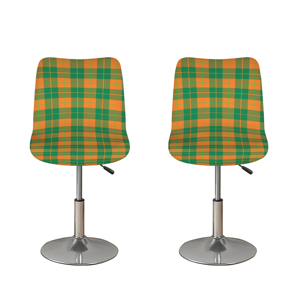 St. Patrick's Day Stewart Plaid Print Bar Stool Covers