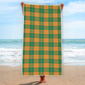 St. Patrick's Day Stewart Plaid Print Beach Towel