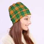 St. Patrick's Day Stewart Plaid Print Beanie
