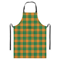 St. Patrick's Day Stewart Plaid Print Bib Apron With Pocket