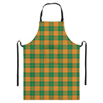 St. Patrick's Day Stewart Plaid Print Bib Apron With Pocket