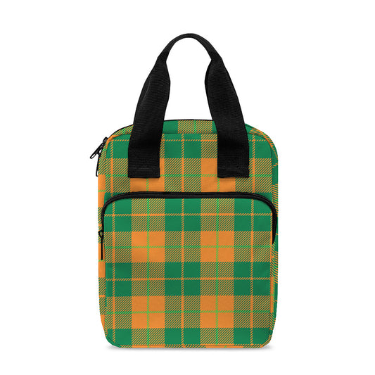 St. Patrick's Day Stewart Plaid Print Bible Tote Bag
