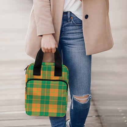St. Patrick's Day Stewart Plaid Print Bible Tote Bag