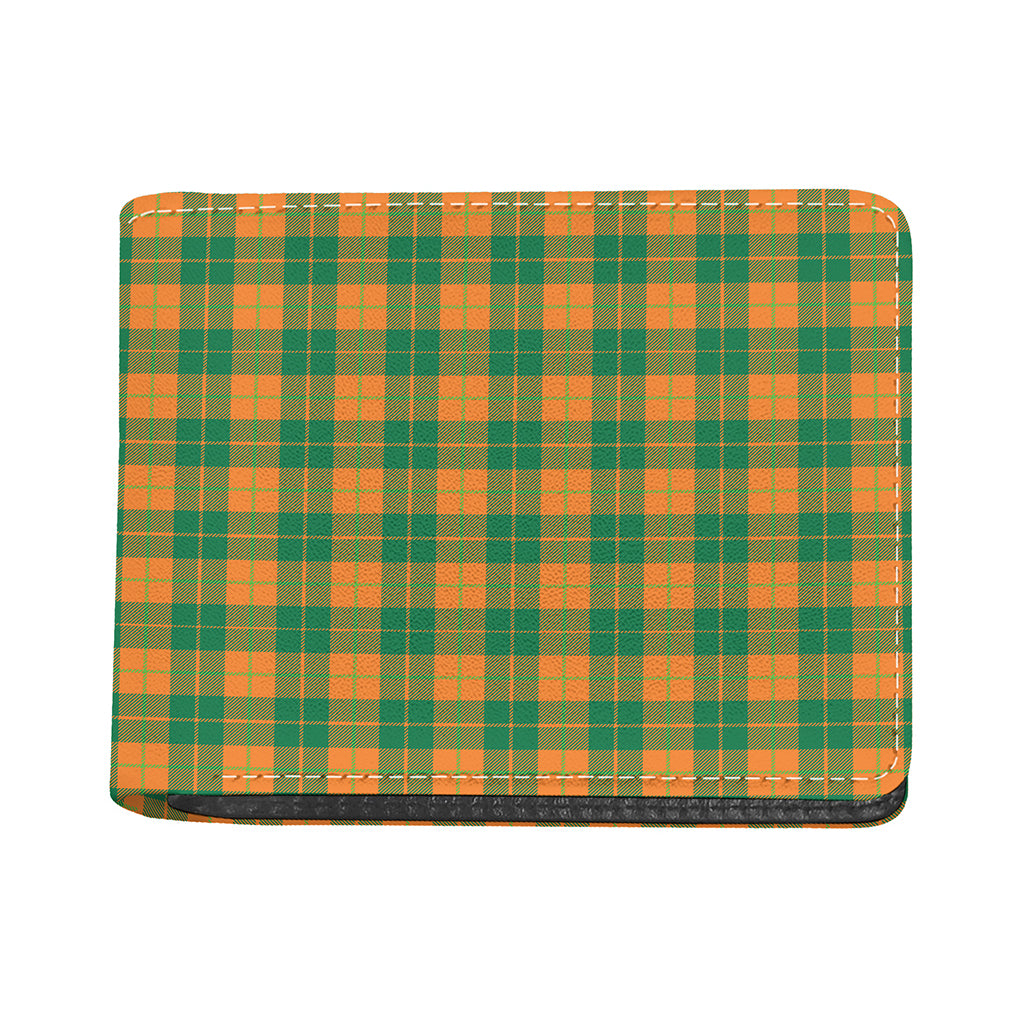 St. Patrick's Day Stewart Plaid Print Bifold Wallet