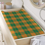 St. Patrick's Day Stewart Plaid Print Changing Pad Cover