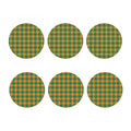 St. Patrick's Day Stewart Plaid Print Coaster Set
