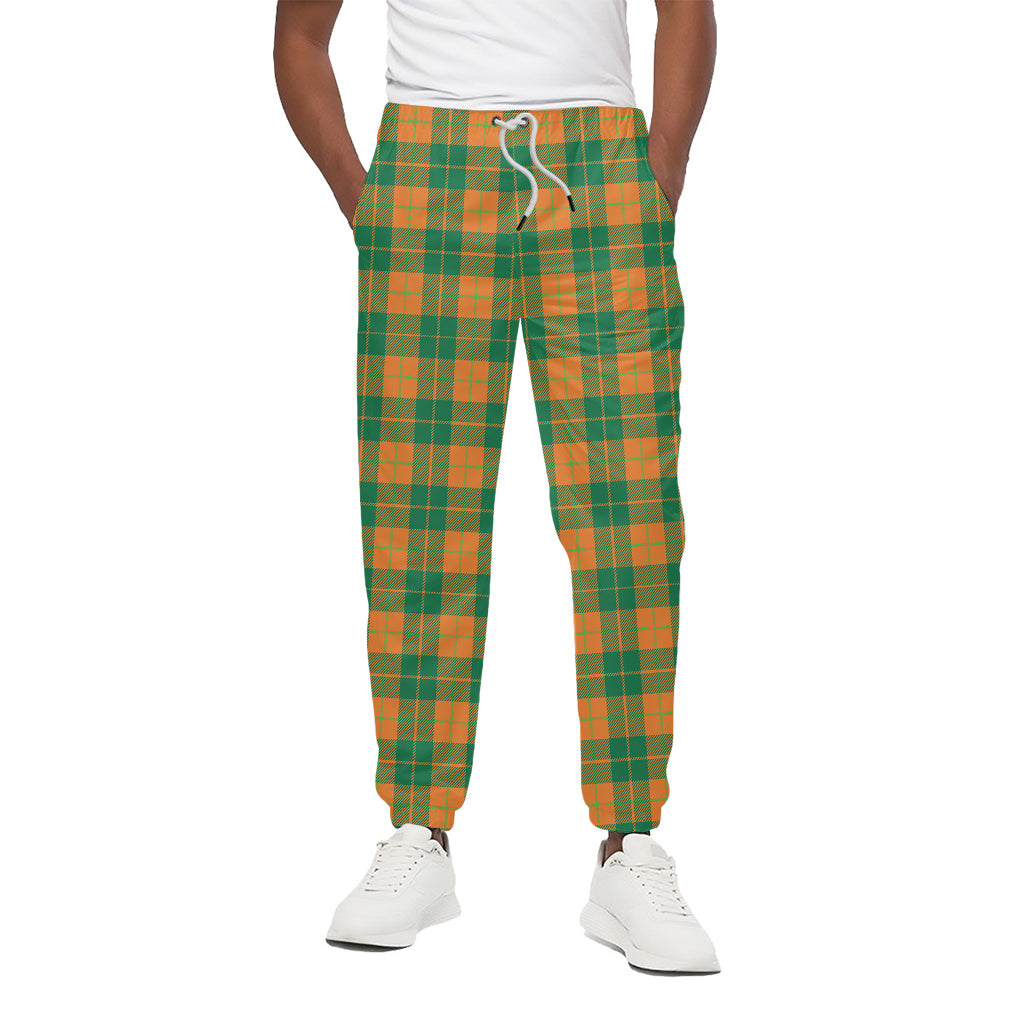 St. Patrick's Day Stewart Plaid Print Cotton Pants
