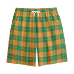 St. Patrick's Day Stewart Plaid Print Cotton Shorts