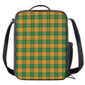 St. Patrick's Day Stewart Plaid Print Crossbody Lunch Bag