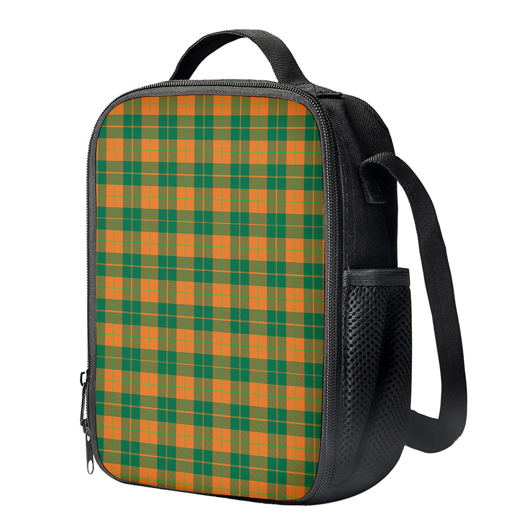 St. Patrick's Day Stewart Plaid Print Crossbody Lunch Bag