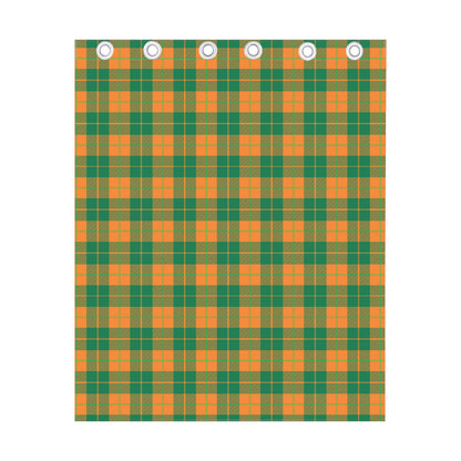 St. Patrick's Day Stewart Plaid Print Curtain