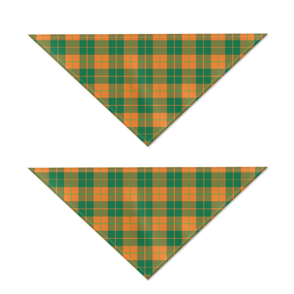 St. Patrick's Day Stewart Plaid Print Dog Bandana
