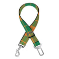 St. Patrick's Day Stewart Plaid Print Dog Seat Belt