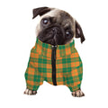 St. Patrick's Day Stewart Plaid Print Dog Zip Up Jacket