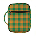 St. Patrick's Day Stewart Plaid Print Front Pocket Bible Bag