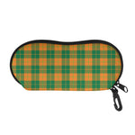 St. Patrick's Day Stewart Plaid Print Glasses Case