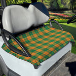 St. Patrick's Day Stewart Plaid Print Golf Cart Seat Cover