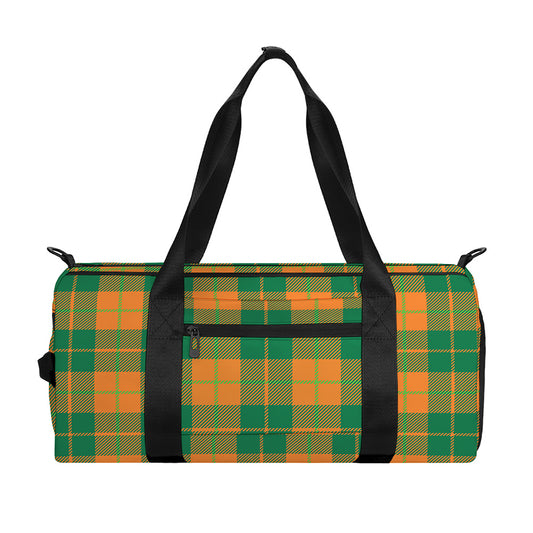 St. Patrick's Day Stewart Plaid Print Gym Bag