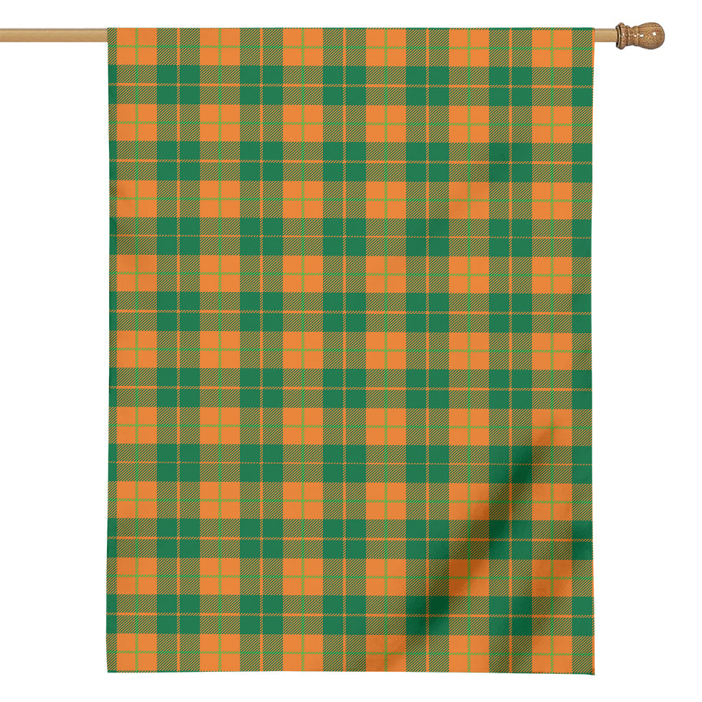 St. Patrick's Day Stewart Plaid Print House Flag