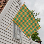 St. Patrick's Day Stewart Plaid Print House Flag