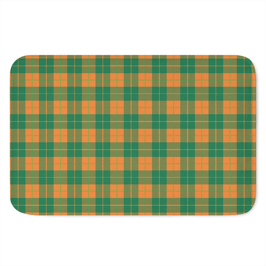 St. Patrick's Day Stewart Plaid Print Indoor Door Mat