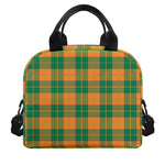St. Patrick's Day Stewart Plaid Print Insulated Lunch Bag