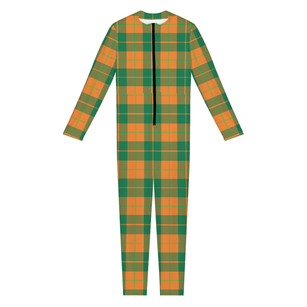 St. Patrick's Day Stewart Plaid Print Jumpsuit