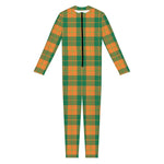 St. Patrick's Day Stewart Plaid Print Jumpsuit