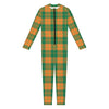 St. Patrick's Day Stewart Plaid Print Jumpsuit