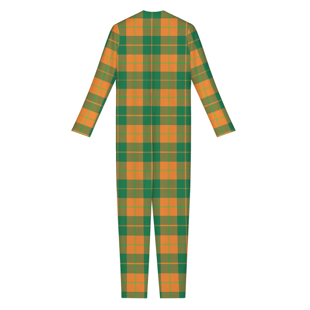 St. Patrick's Day Stewart Plaid Print Jumpsuit