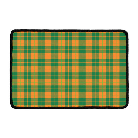 St. Patrick's Day Stewart Plaid Print Kitchen Mat