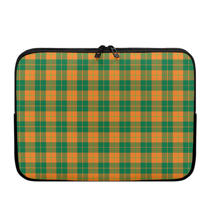 St. Patrick's Day Stewart Plaid Print Laptop Sleeve