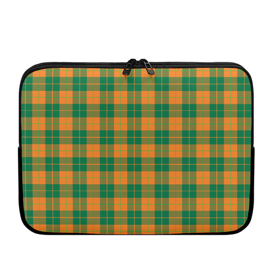 St. Patrick's Day Stewart Plaid Print Laptop Sleeve