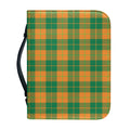 St. Patrick's Day Stewart Plaid Print Leather Bible Cover