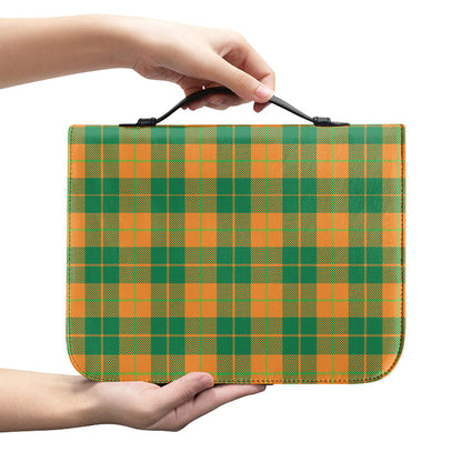 St. Patrick's Day Stewart Plaid Print Leather Bible Cover