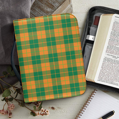 St. Patrick's Day Stewart Plaid Print Leather Bible Cover