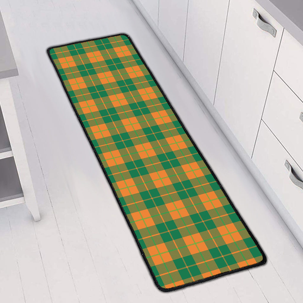 St. Patrick's Day Stewart Plaid Print Long Kitchen Mat